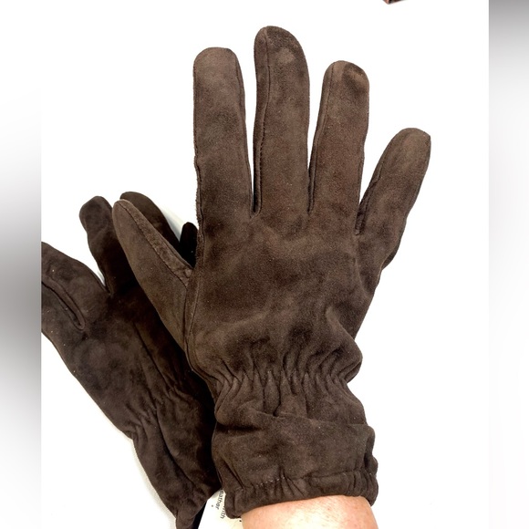 Zara Suede Gloves In Brown Unusex - Picture 1 of 12